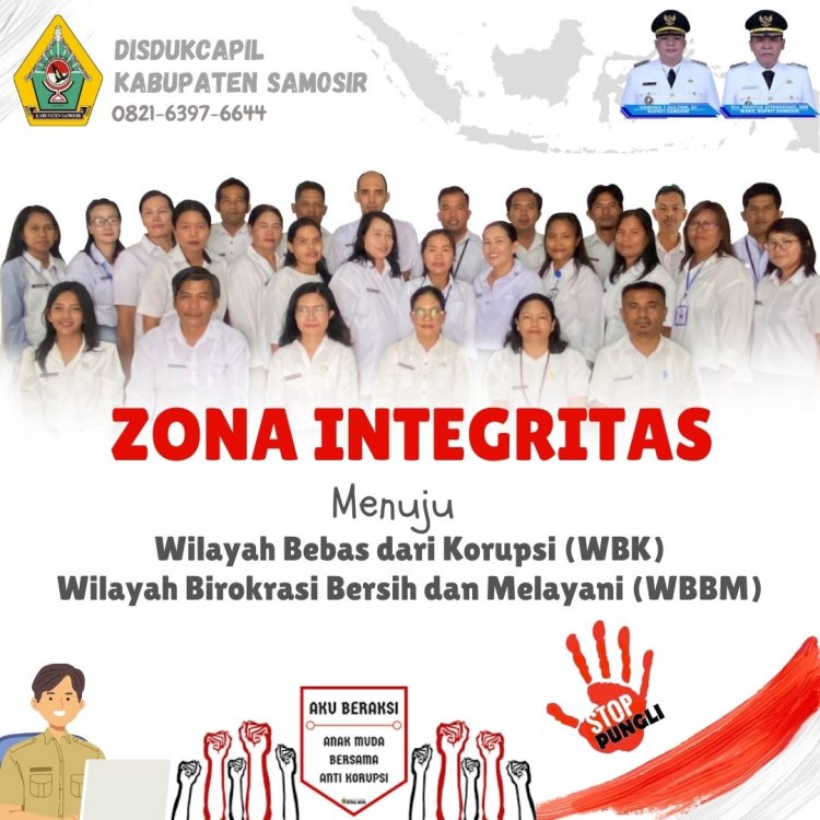 Dinas Dukcapil Kab. Samosir Berkomitmen Dalam Pembangunan Zona Integritas