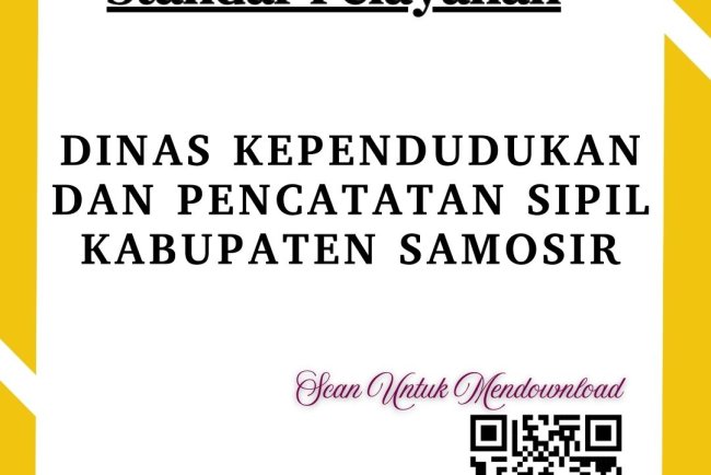 Jenis Pelayanan, Formulir dan Standar Pelayanan