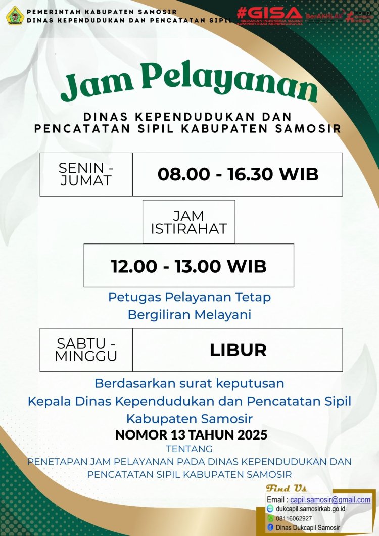 Jam Pelayanan