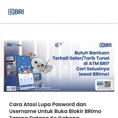 BEGINI Cara atasi Lupa PIN Transaksi BRImo Salah Pasword-3 Kali dan Akun BRImo Terblokir.
