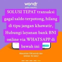 Perhatian transaksi gagal tapi saldo 