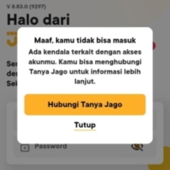 Cara membuka blokir akun bank JAGO salah PIN 3 kali