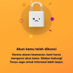 Bagaimana cara membuka blokir bank JAGO terkunci Salah kode Autentikasi atau password