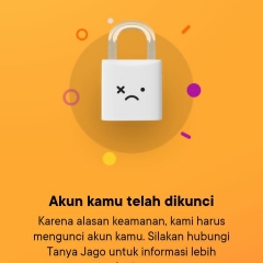 Mengatasi bank Jago terblokir atau terkunci