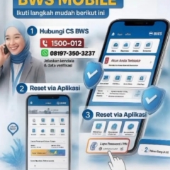 Cara buka Blokir BWS Mobile tanpa ke Bank