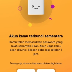 Cara buka blokir kartu bank jago terkunci 1 jam