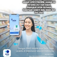 WhatsApp call center bank Woori saudara