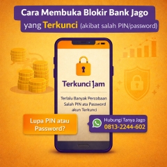 Cara buka blokir bank jago teblokir