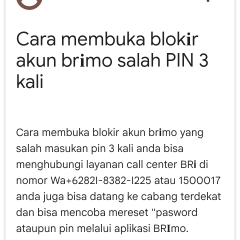 Inilah cara buka blokir BRImo tanpa ke bank layanAn cara atasi buka blokir BRImo
