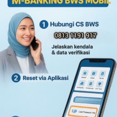 Cara buka blokir bws mobile, aplikasi (bank woori saudara ) sala pin 3 kali