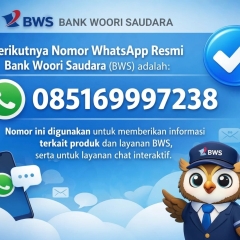 Bws call atau call center bank woori Saudara