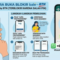 Cara buka blokir akun BWS salah PIN 3 kali