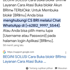 A BEGINI SOLUSI Cara Buka blokir BRImo Layanan Cara Atasi Buka blokir Akun BRImo TERblOkir.