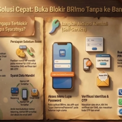 Cara lupa PIN akun BRImo terblokir cukup lewat hp